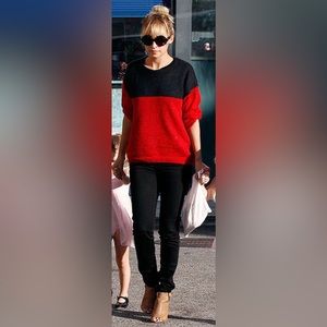 Isabel Marant Etoile color blocked mohair sweater